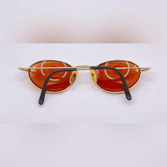 Vintage ViennaLine 1656 40 Gold Oval Sunglasses Frames Only - Picture 4 of 8